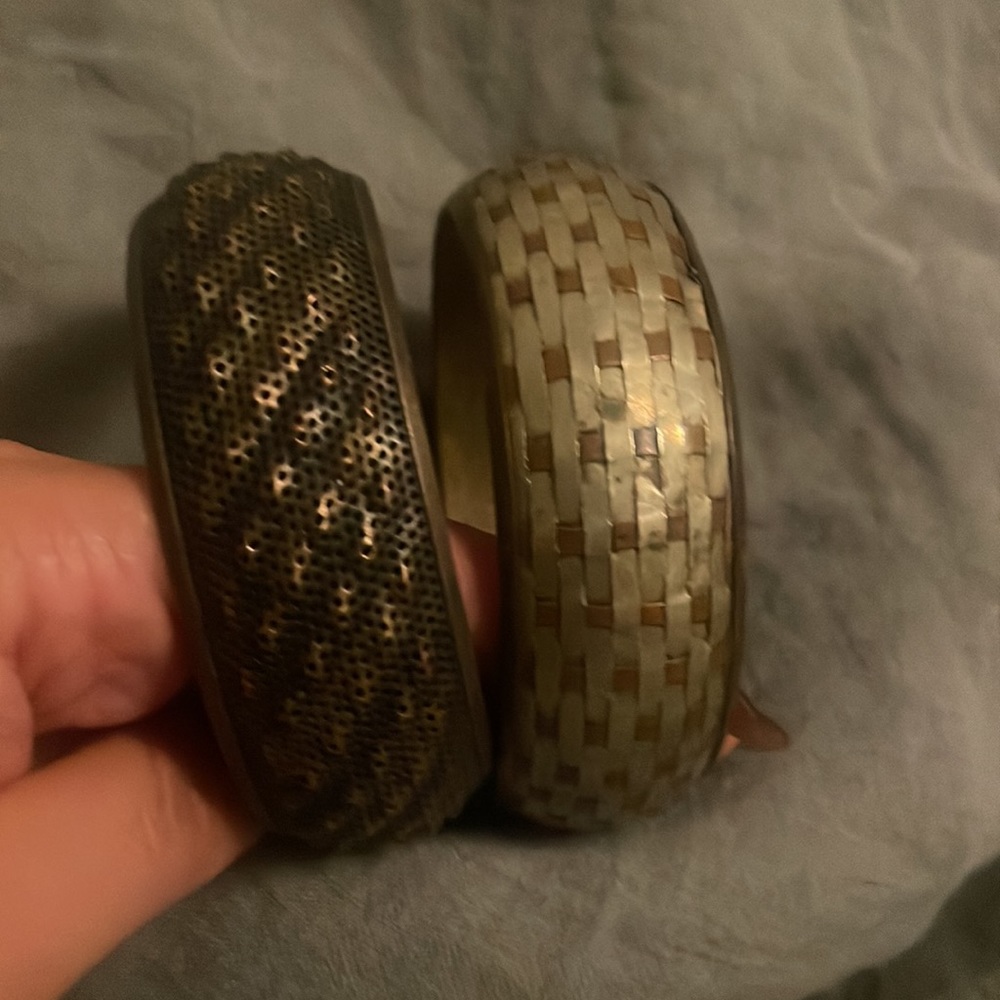 Two Gold Bangles - image 2